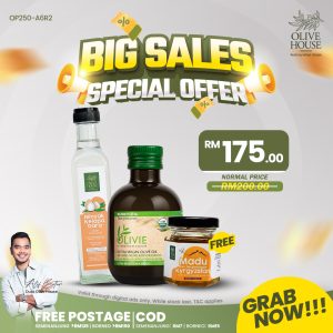 Olivie Plus + Madu Kyrgyzstan 50g + Minyak Kelapa Dara