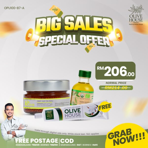 Olivie Power Up 100g + Olivie Mini + Ubat Gigi Cengkih