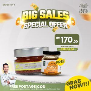 Olivie Power Up 100g + Madu Kyrgyzstan 50g