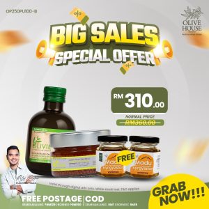 Olivie Plus + Olivie Power Up 100g + 2 Madu Kyrgyzstan 50g