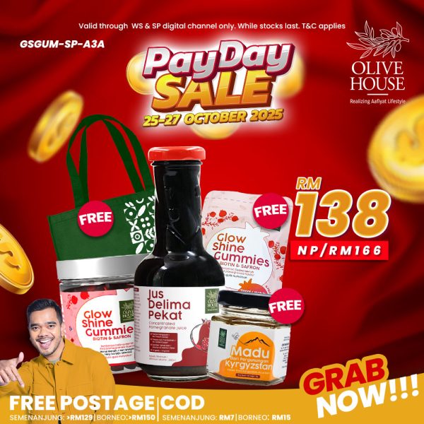 Pati Delima + Glow Shine Gummies + Madu Kyrgyzstan 50g